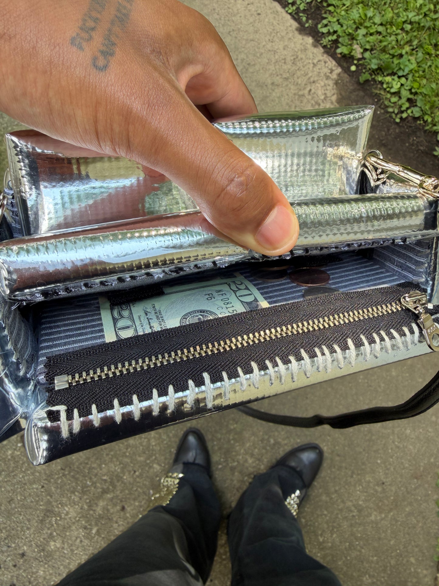 Studded Metal "Loose Change In The Sofa Bag"