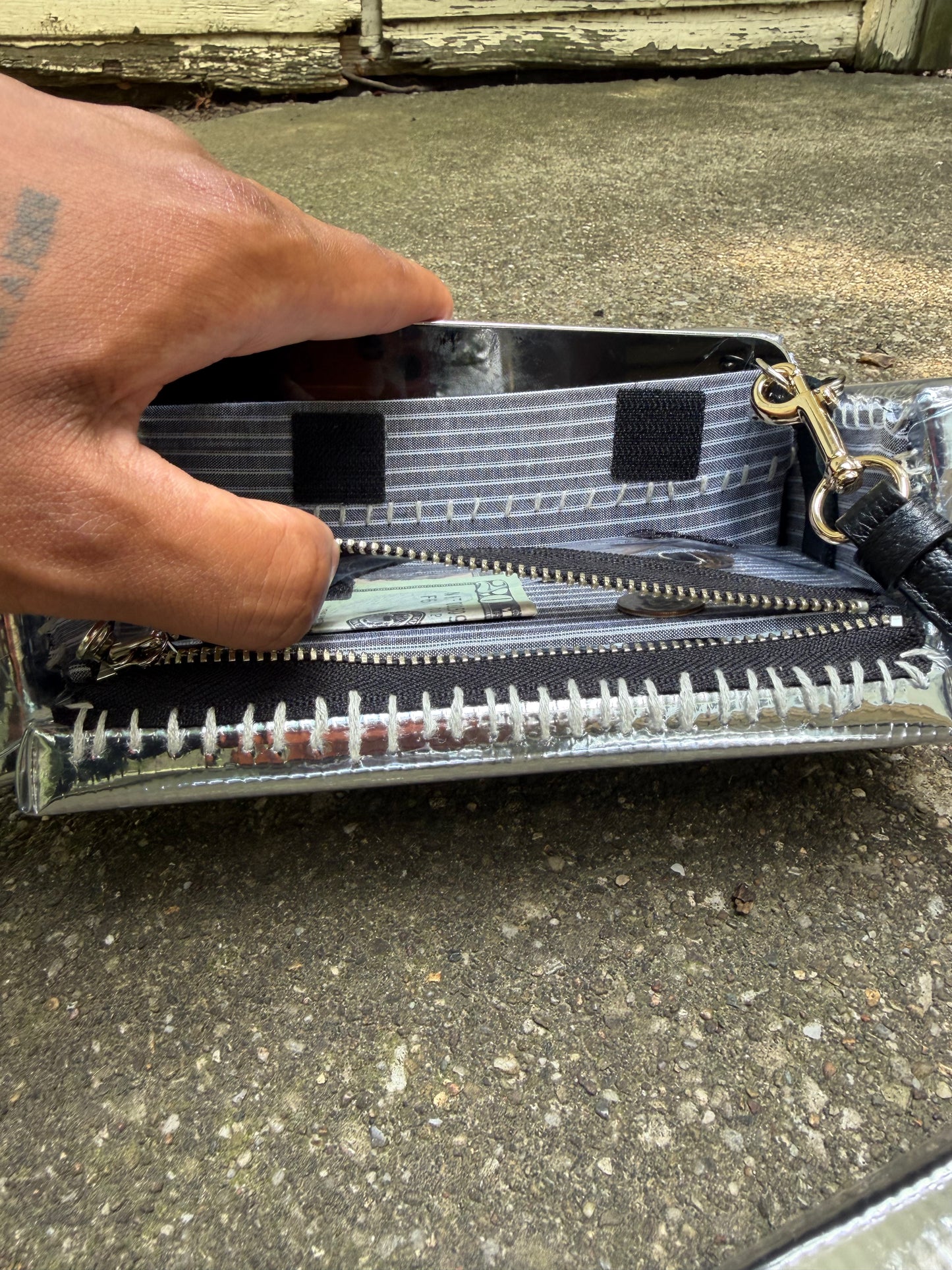 Studded Metal "Loose Change In The Sofa Bag"