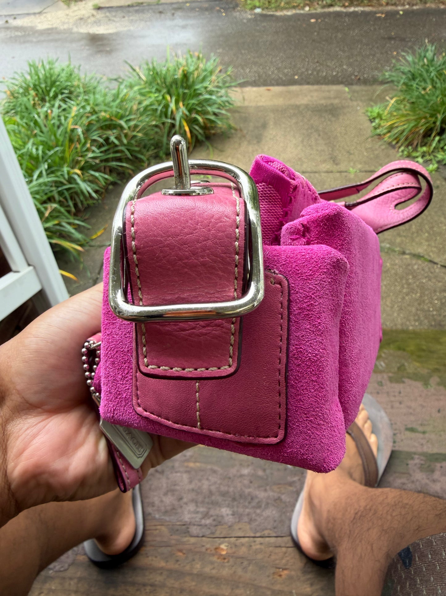 1 of 1 PINK FUCHSIA 'COACH' COUCH BAG