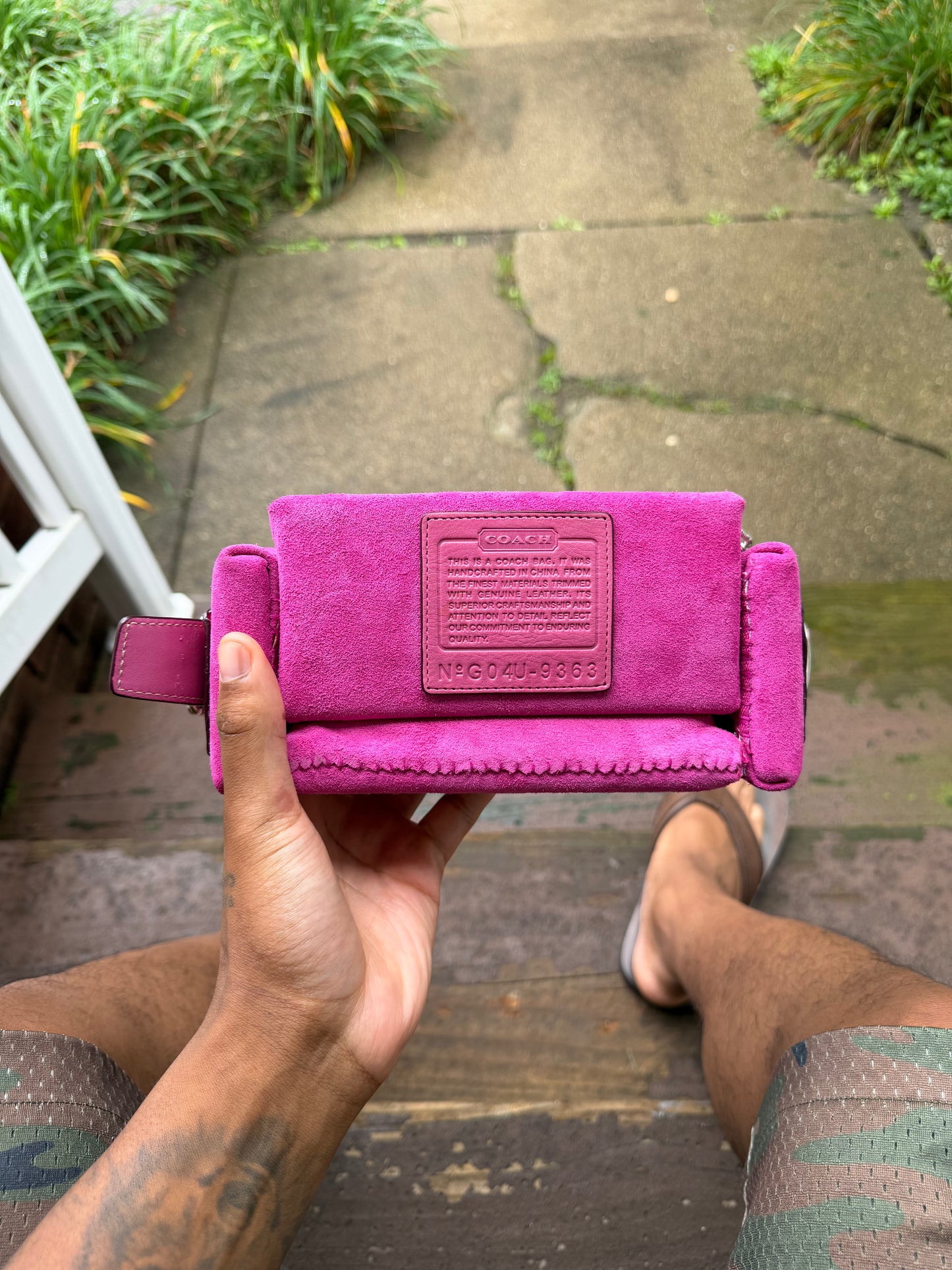 1 of 1 PINK FUCHSIA 'COACH' COUCH BAG