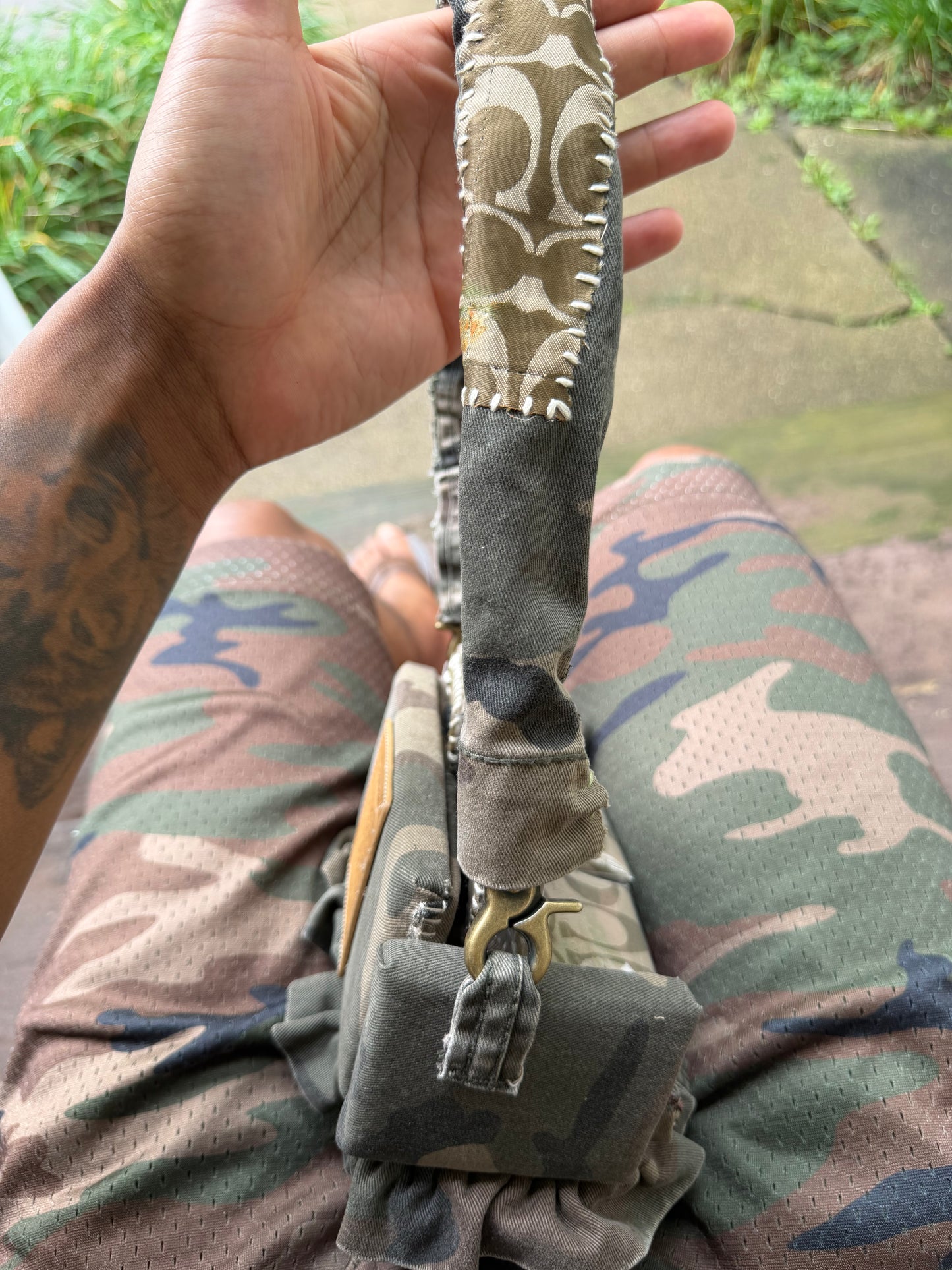 1 of 1 CAMO 'COACH' COUCH BAG