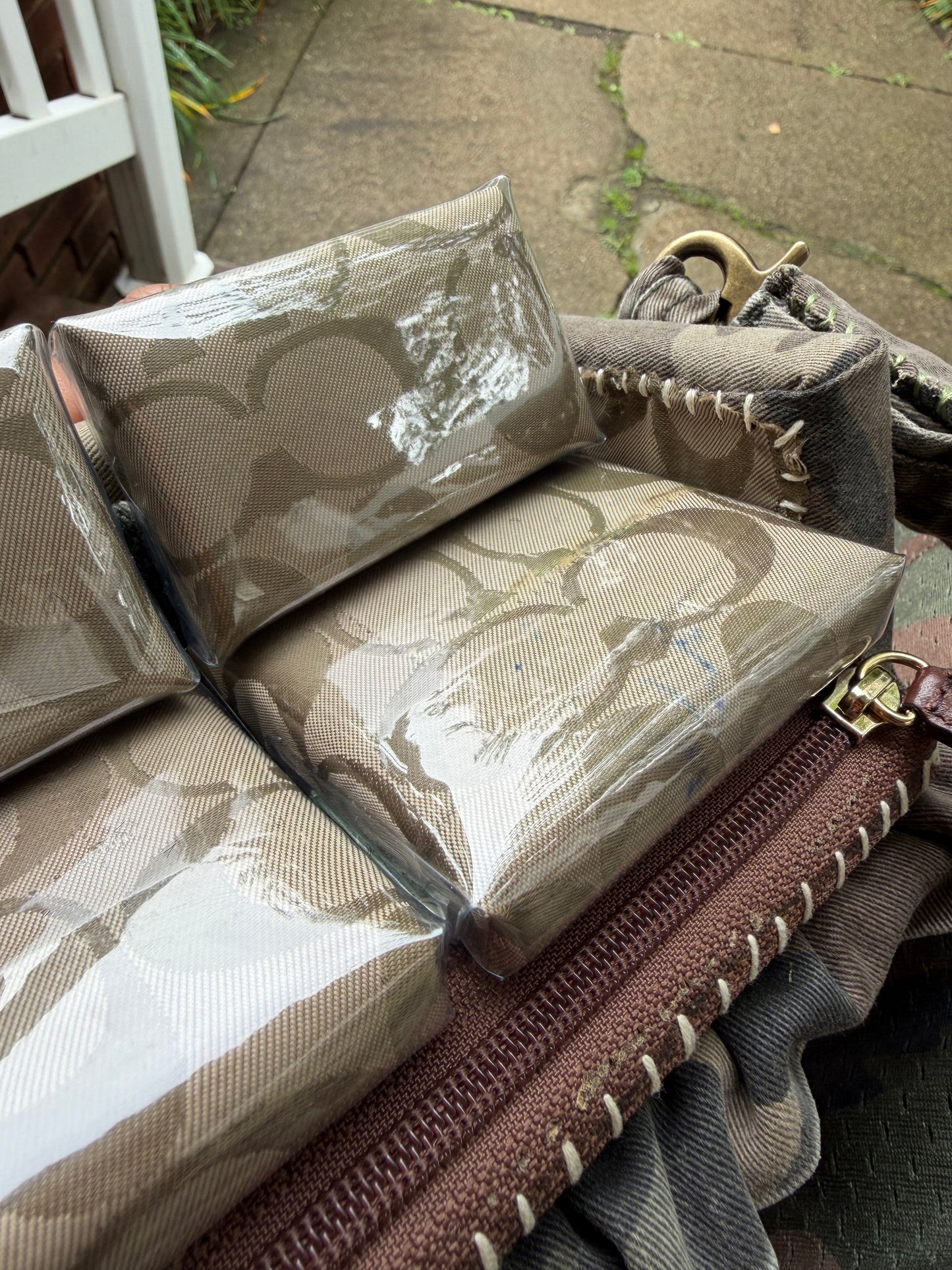 1 of 1 CAMO 'COACH' COUCH BAG