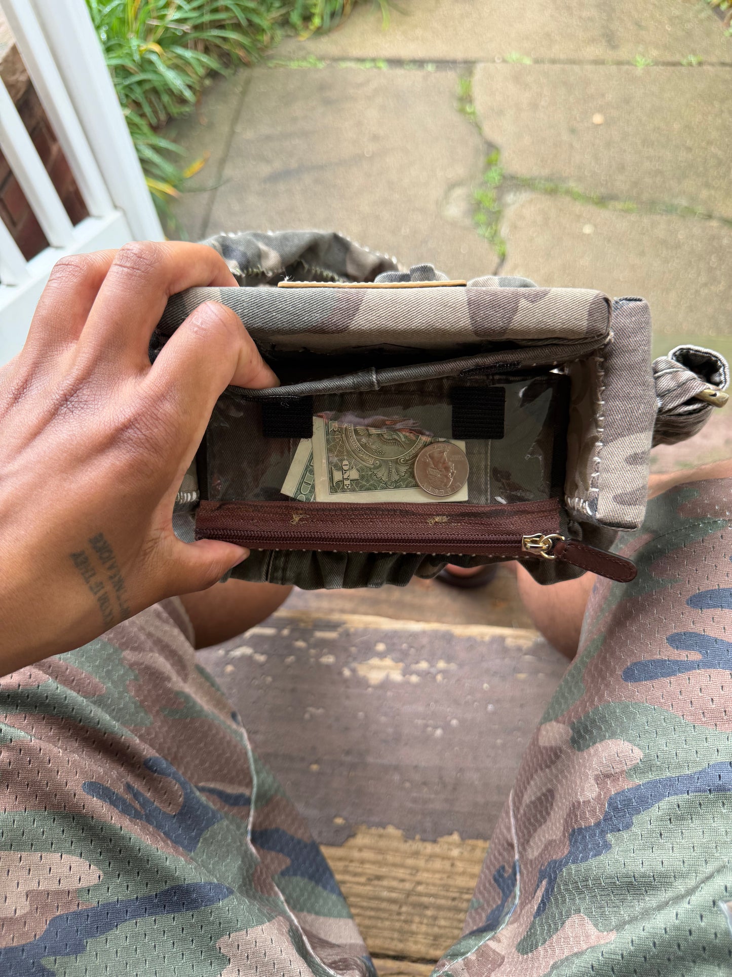 1 of 1 CAMO 'COACH' COUCH BAG
