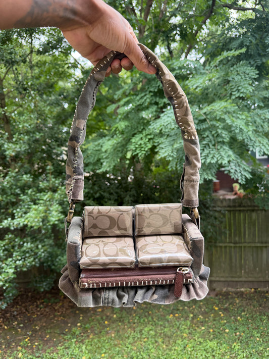 1 of 1 CAMO 'COACH' COUCH BAG