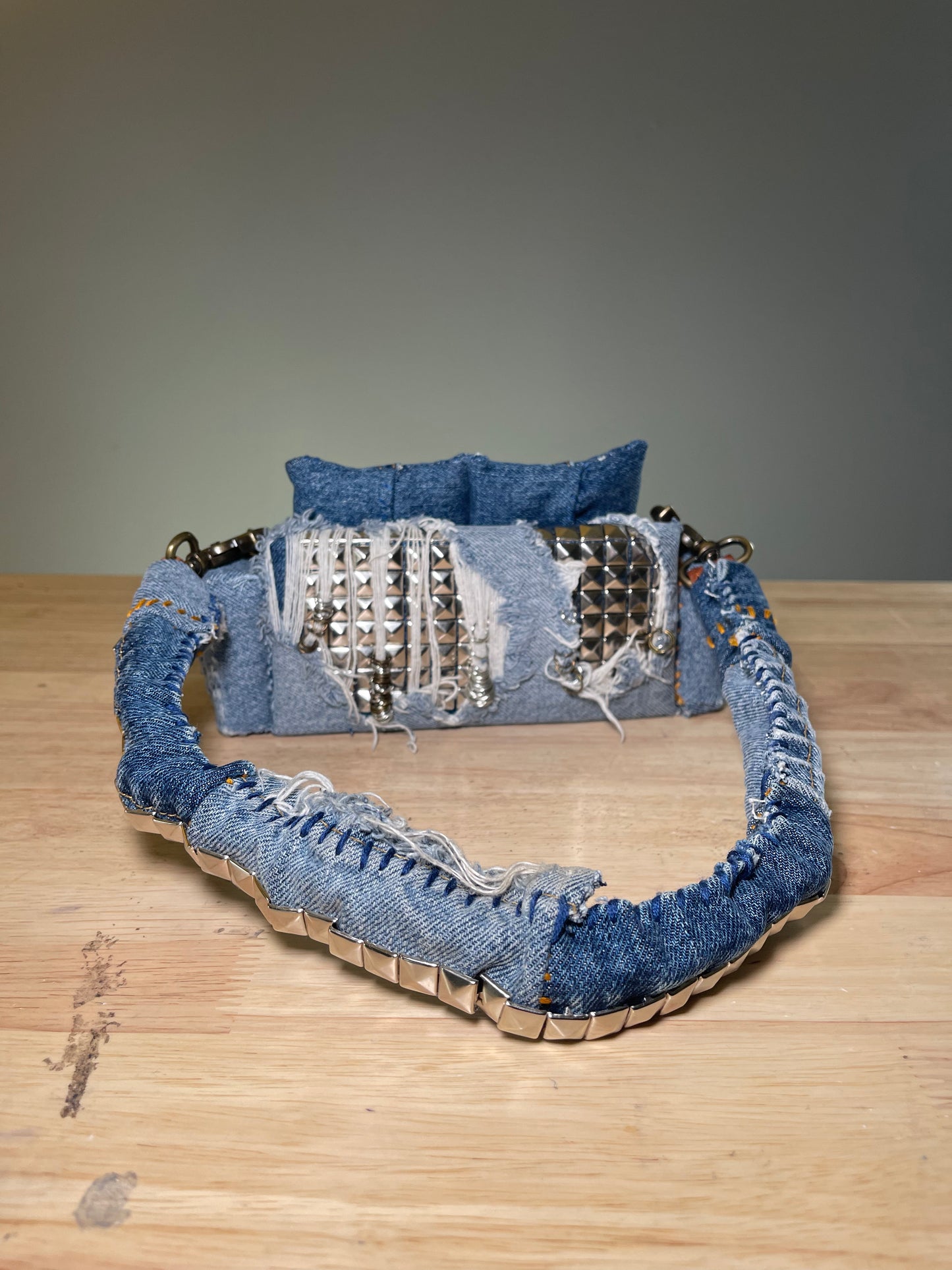 1 of 1 Deconstructed Denim 'Loose Change In The Sofa' Bag