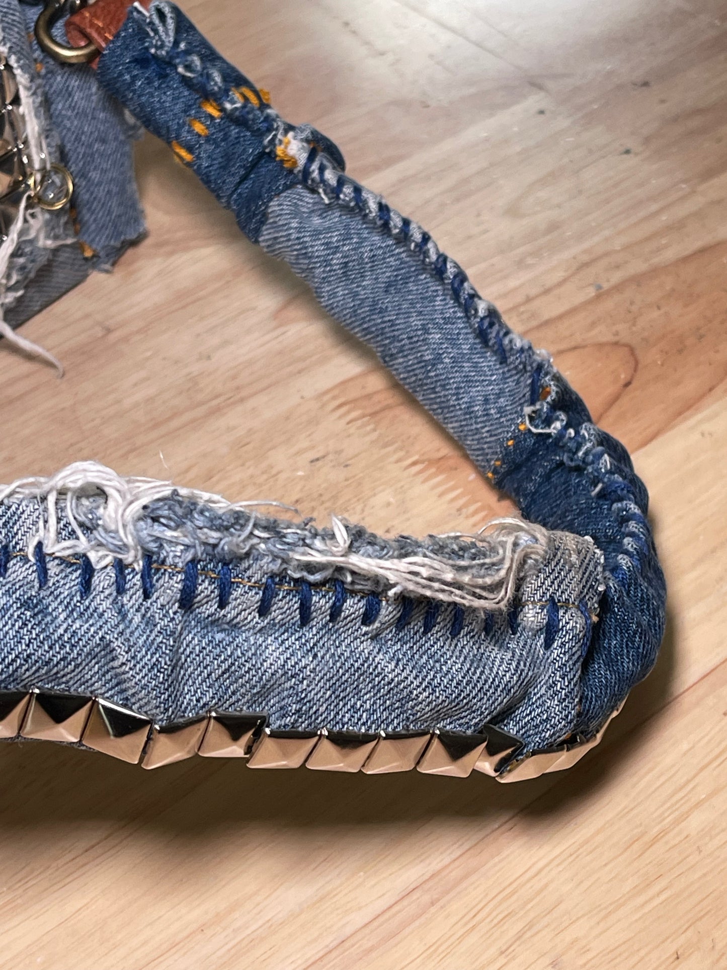 1 of 1 Deconstructed Denim 'Loose Change In The Sofa' Bag