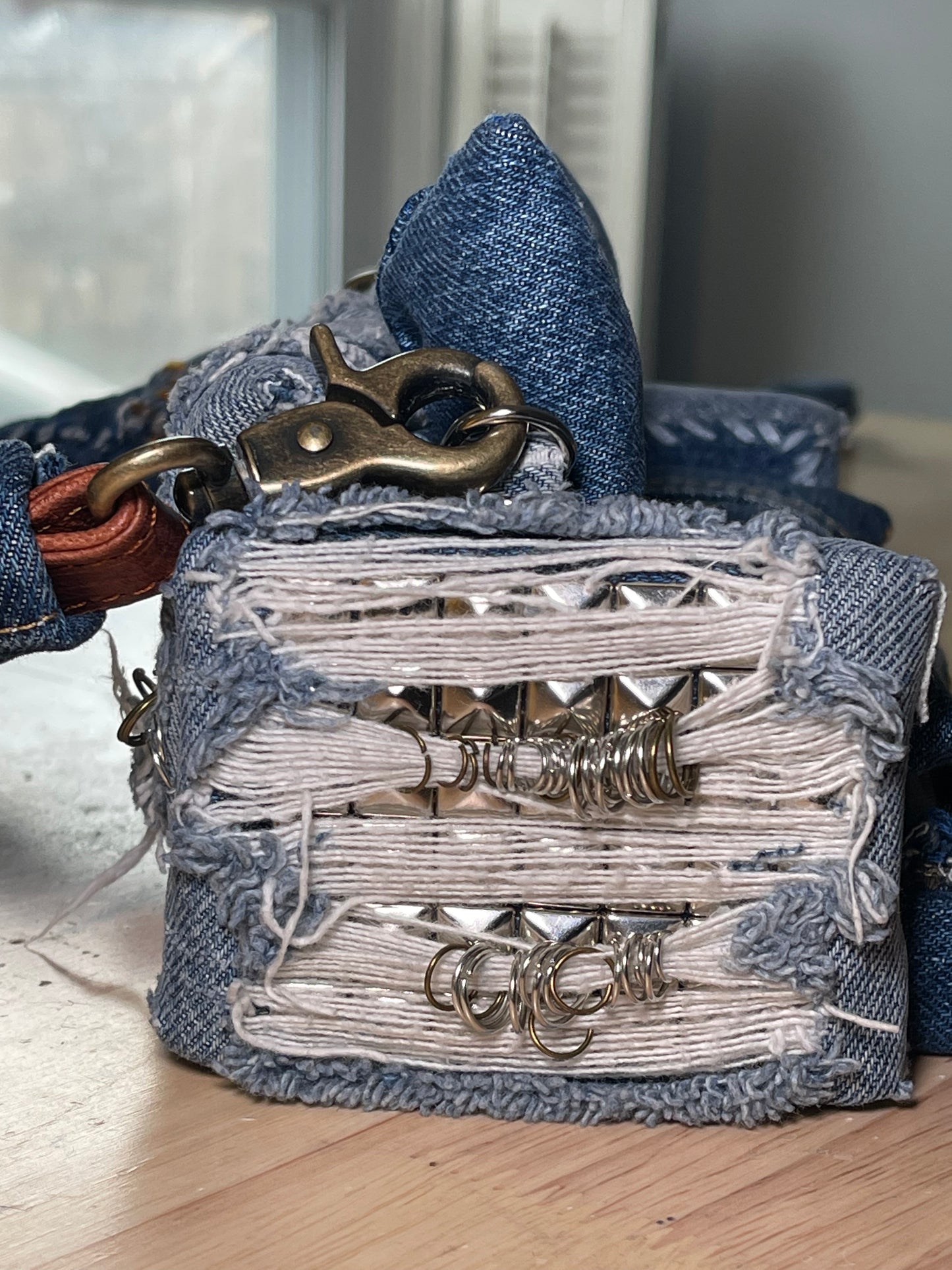 1 of 1 Deconstructed Denim 'Loose Change In The Sofa' Bag