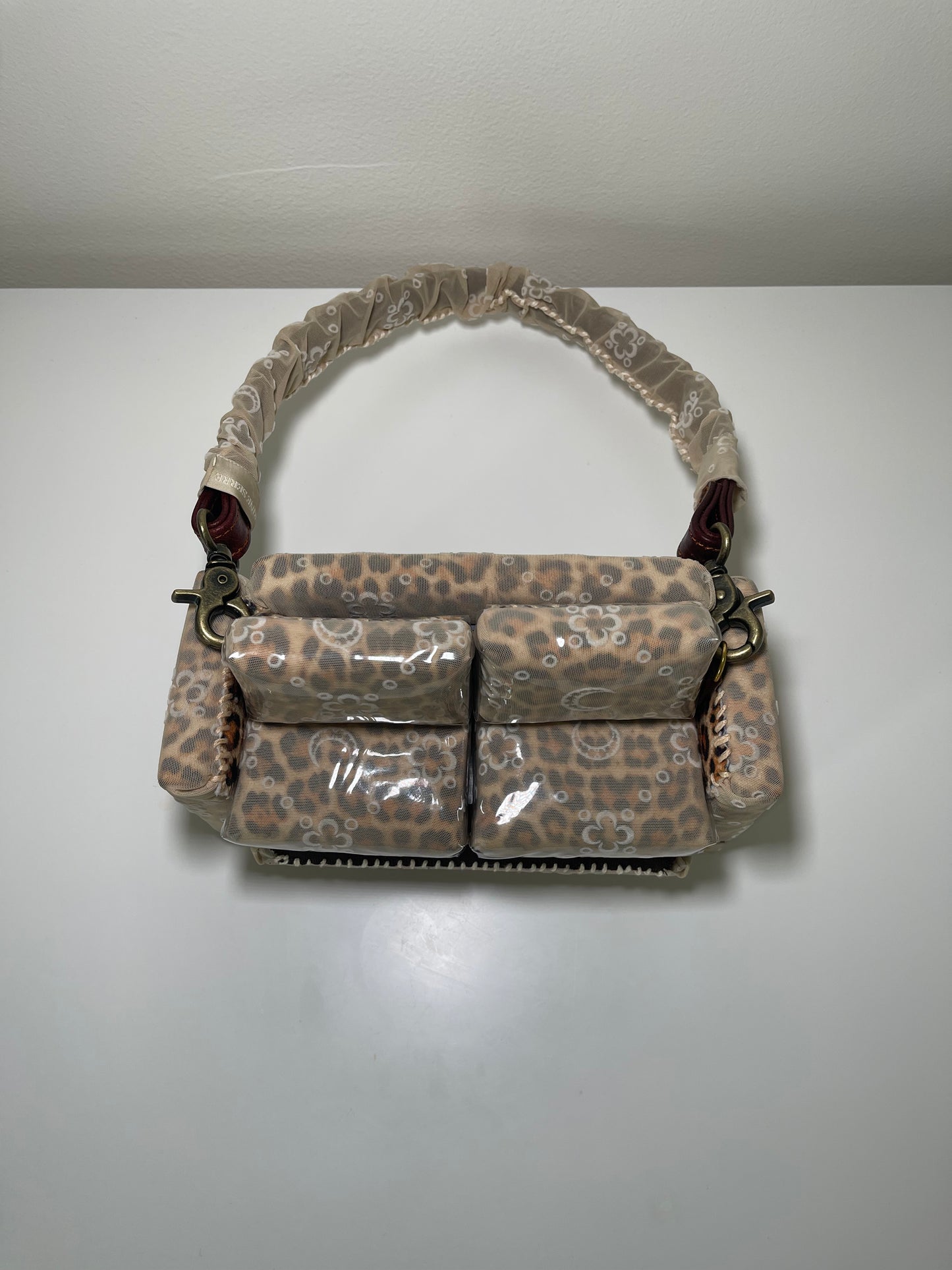 1 of 1 Upcycled 'Marine Serr x Cheetah Print' Loose Change In the Sofa Bag