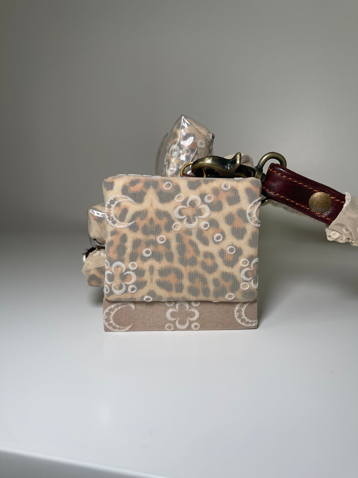 1 of 1 Upcycled 'Marine Serr x Cheetah Print' Loose Change In the Sofa Bag
