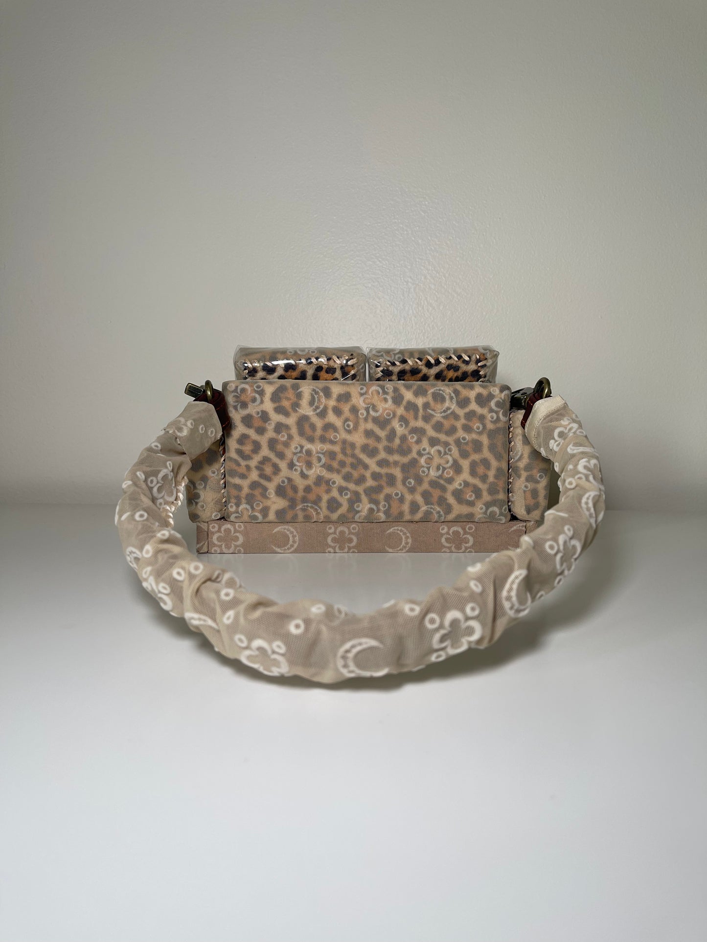 1 of 1 Upcycled 'Marine Serr x Cheetah Print' Loose Change In the Sofa Bag