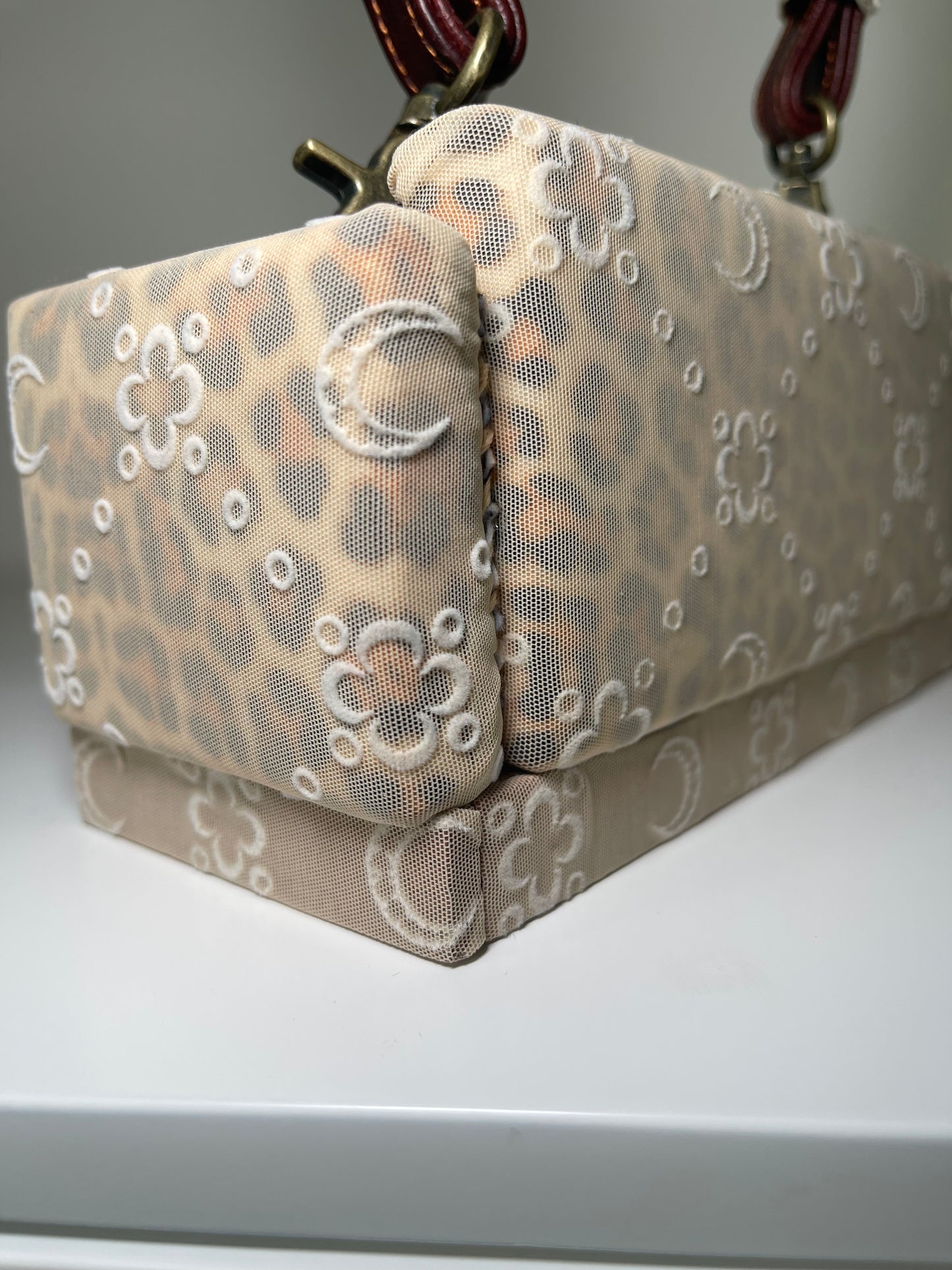 1 of 1 Upcycled 'Marine Serr x Cheetah Print' Loose Change In the Sofa Bag