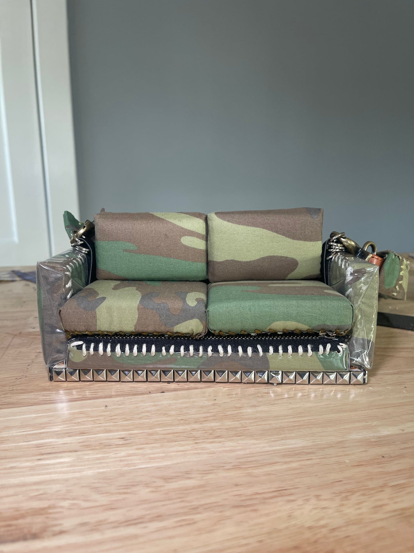 1 of 1 Studded Camo "Loose Change In The Sofa" Bag