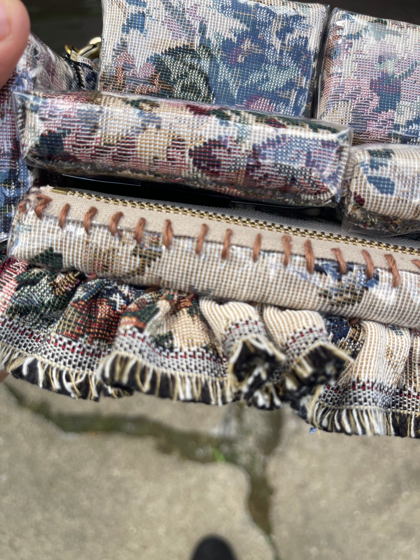 1 of 1 Antique Rose "Loose Change In Grandma's Sofa" Bag