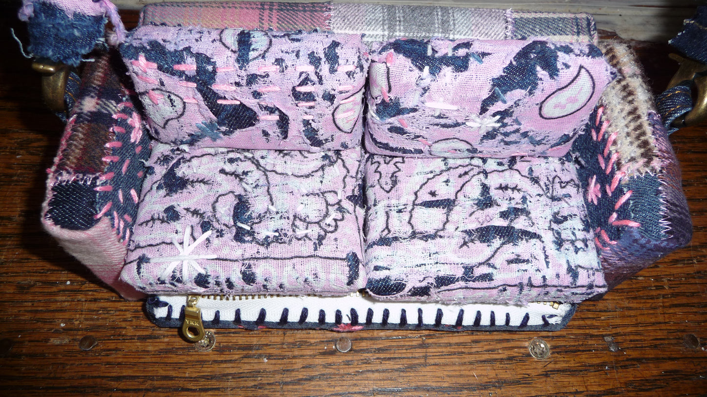 Pink, Patchwork, & Paisley "Loose Change In The Sofa" Bag