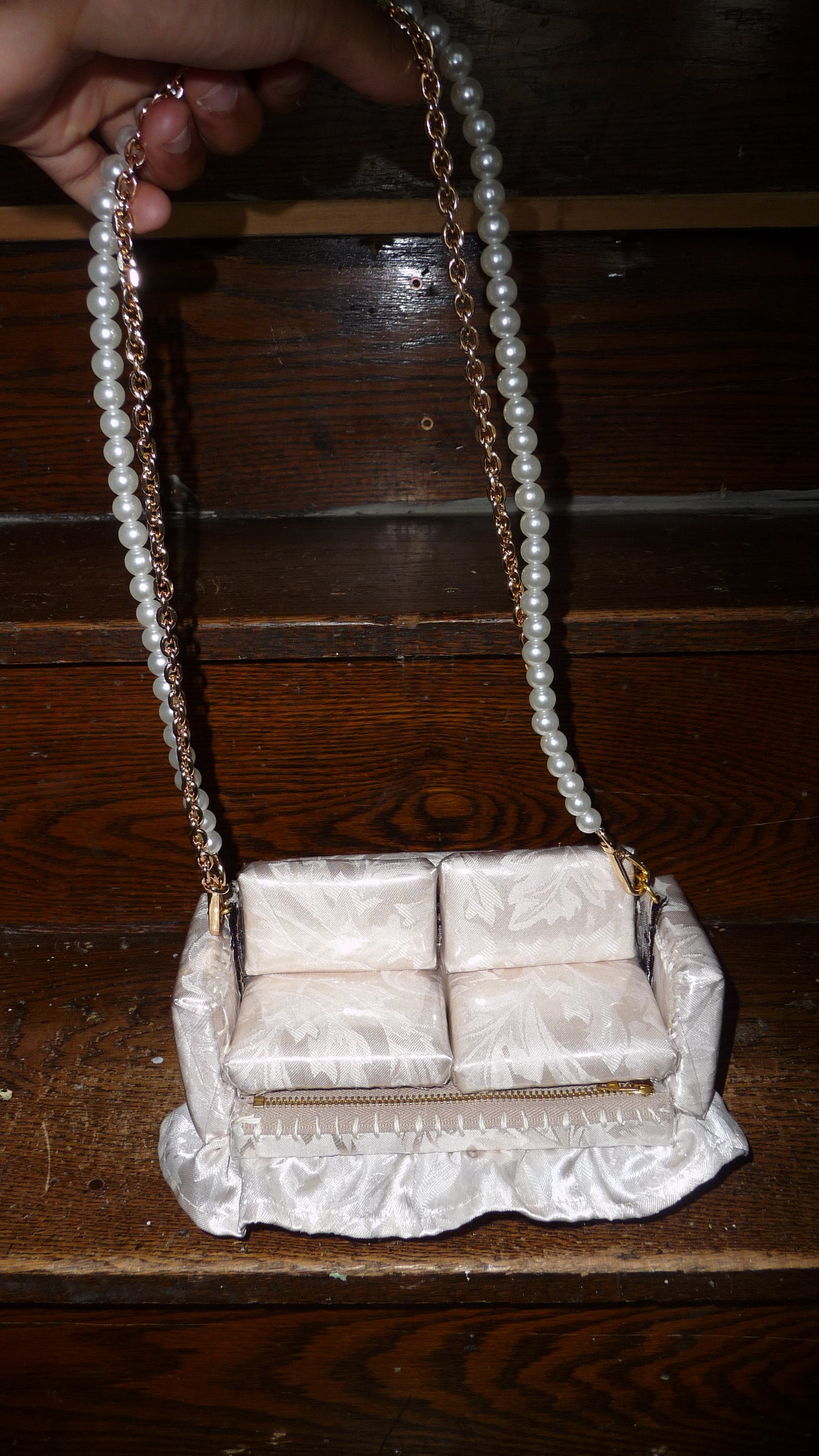 Limited Edition - 'Ivory' "Loose Change In Grandma's Sofa" Bag