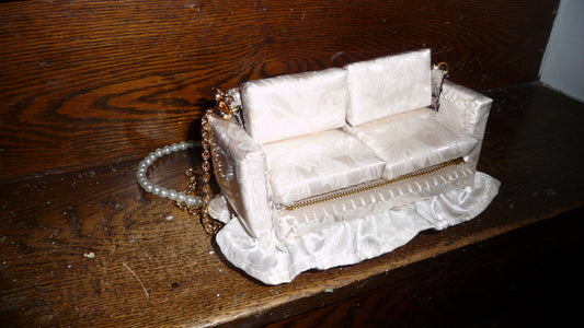 Limited Edition - 'Ivory' "Loose Change In Grandma's Sofa" Bag