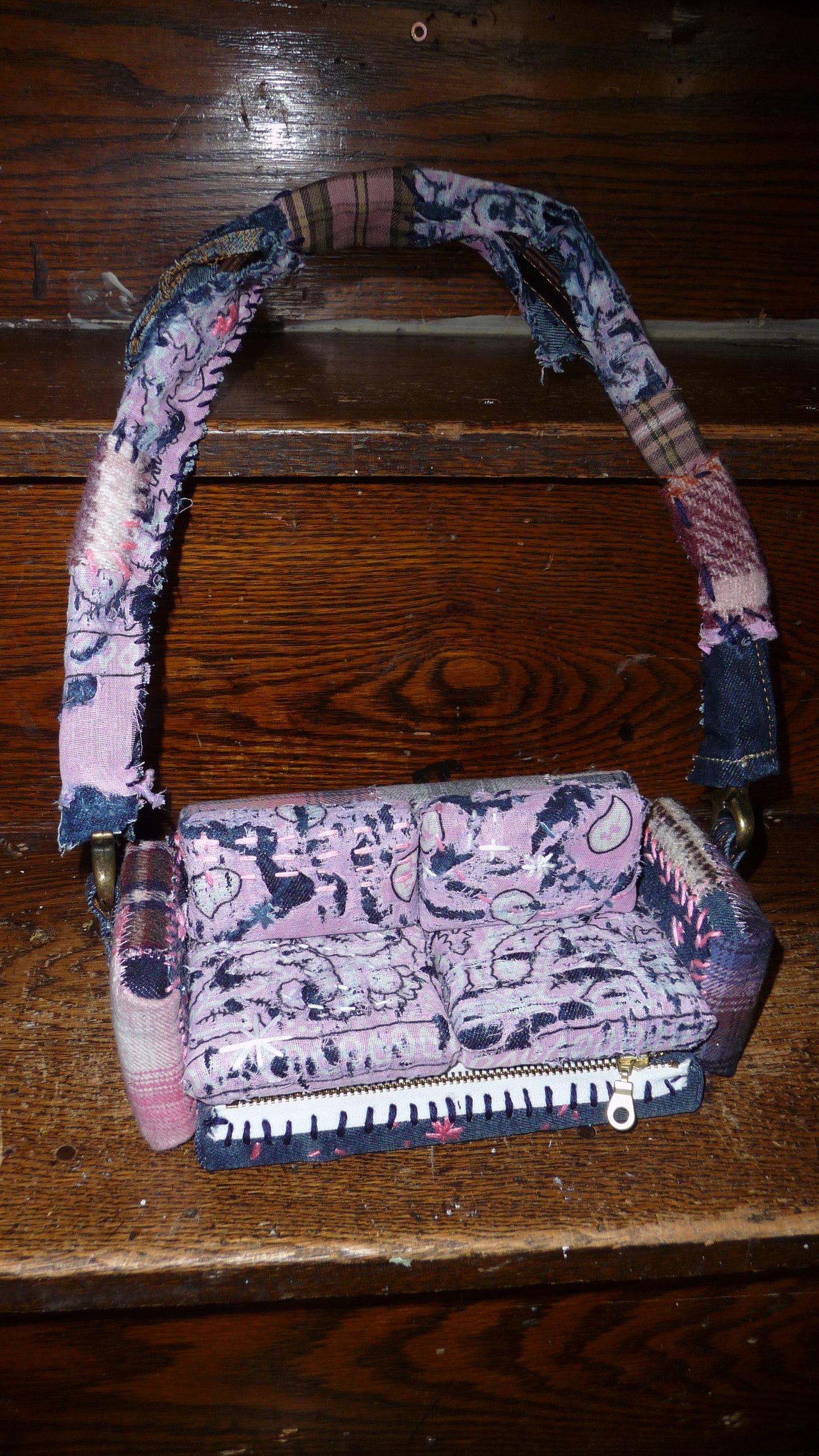 Pink, Patchwork, & Paisley "Loose Change In The Sofa" Bag