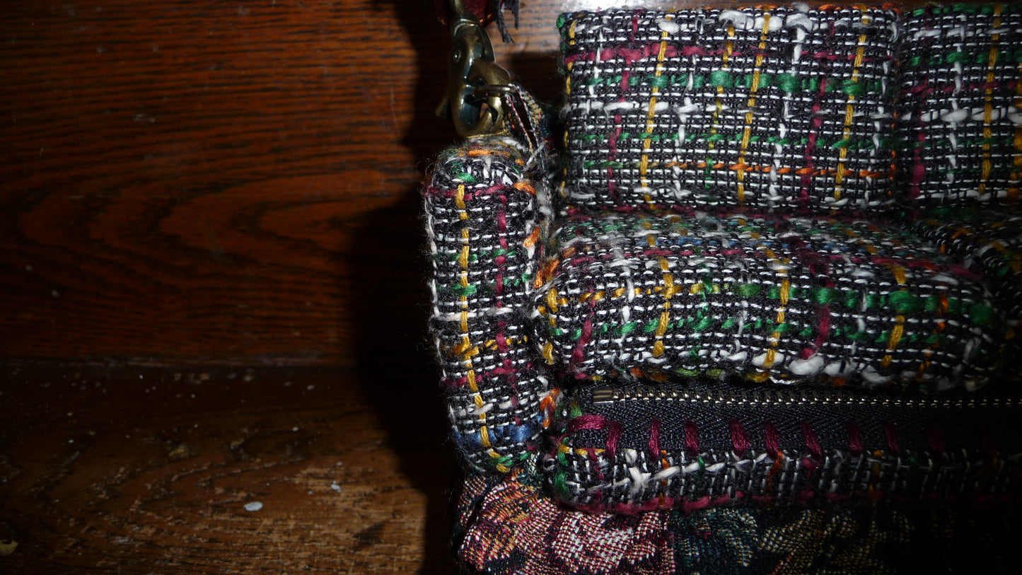 1 of 1 Black Tweed "Loose Change In The Sofa" Bag