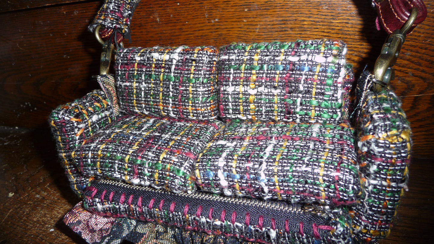 1 of 1 Black Tweed "Loose Change In The Sofa" Bag