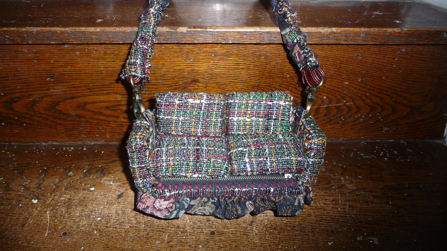 1 of 1 Black Tweed "Loose Change In The Sofa" Bag