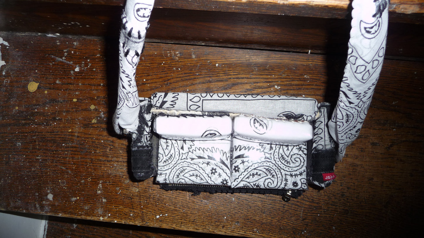 Distressed Paisley "Loose Change In The Sofa" Bag
