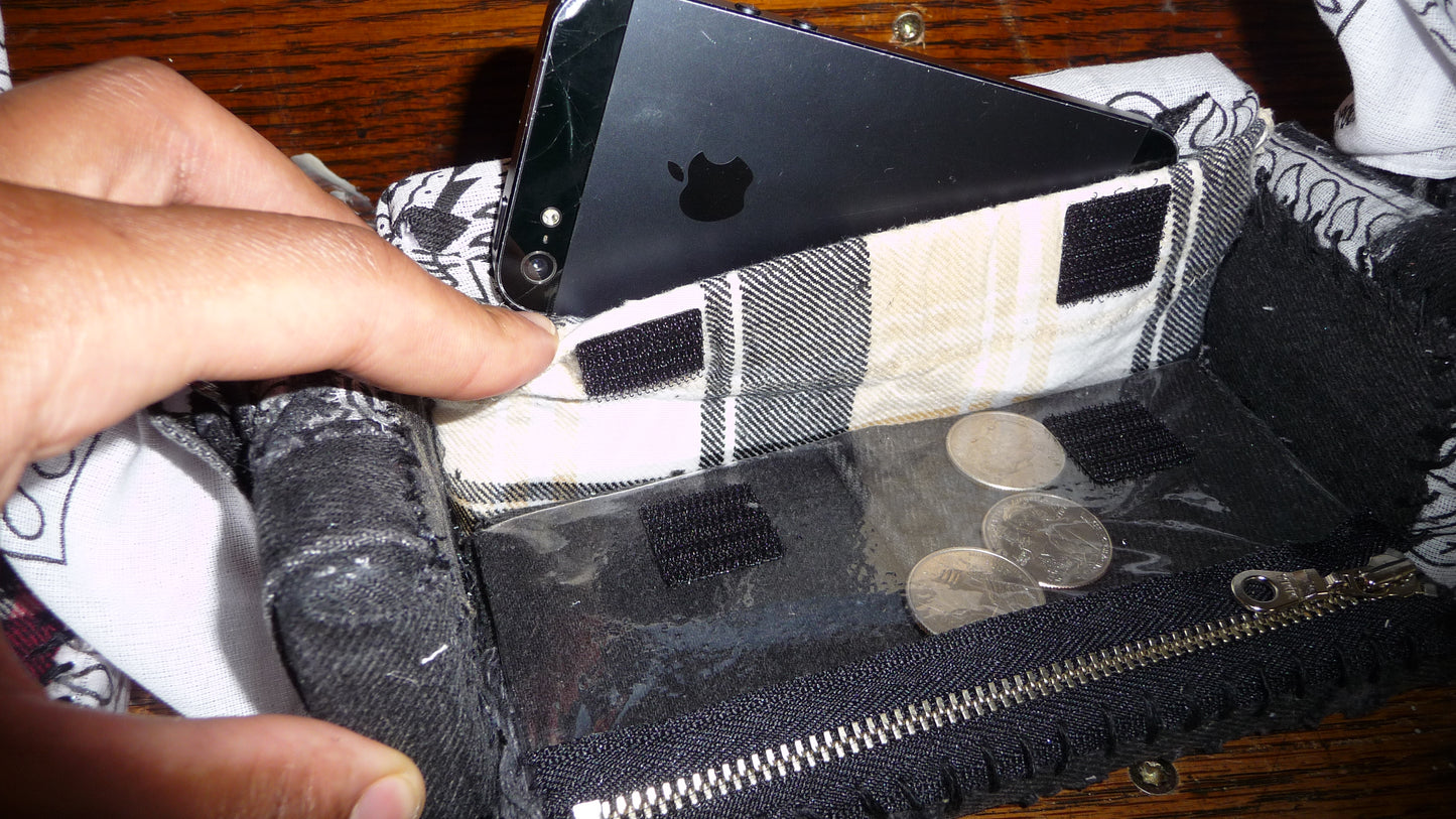 Distressed Paisley "Loose Change In The Sofa" Bag